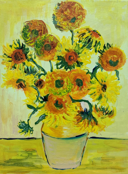 Van Gogh's Sunflowers - Half Day Workshop | 2-5pm - Banner - 1653282479