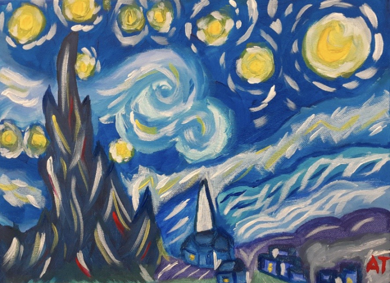 Cocktails & Canvas | Van Gogh Starry Night - Banner - 1653541269