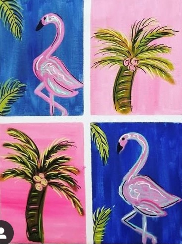 Pop Art Flamingos - Half Day Workshop | 9am-Midday - Banner - 1655170891