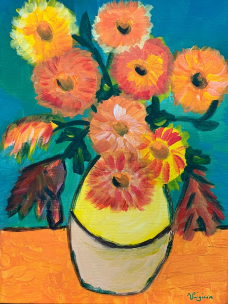 Van Gogh's Sunflowers - Half Day Workshop | 2-5pm - Banner - 1653401506