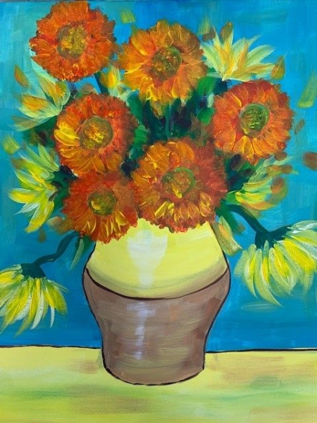 Cocktails & Canvas | Van Gogh Sunflowers - Banner - 1655777989