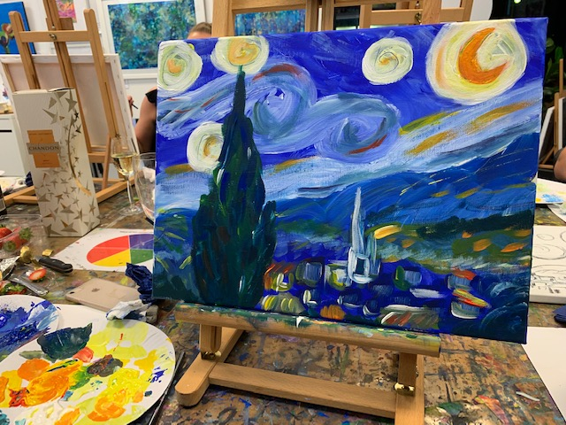 Cocktails & Canvas | Van Gogh Starry Night - Banner - 1653541280