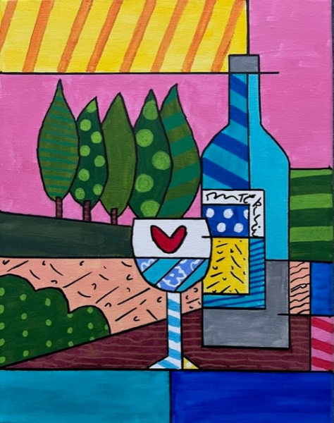 Cocktails & Canvas | Britto Inspired Wine Lovers - Main Banner
