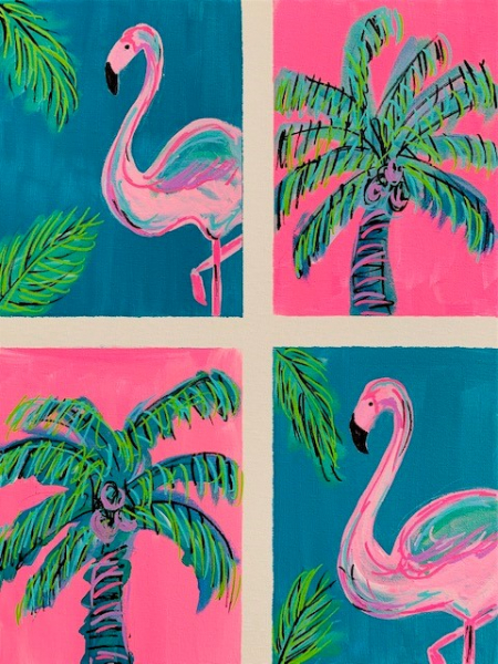 Pop Art Flamingos - Half Day Workshop | 9am-Midday - Main Banner