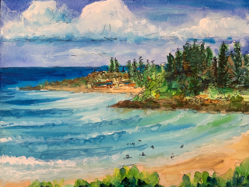 Cocktails & Canvas | Watercolour Seascapes on Canvas - Main Banner